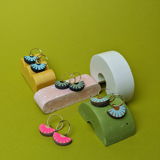 HOOP EARRING WITH CHARM