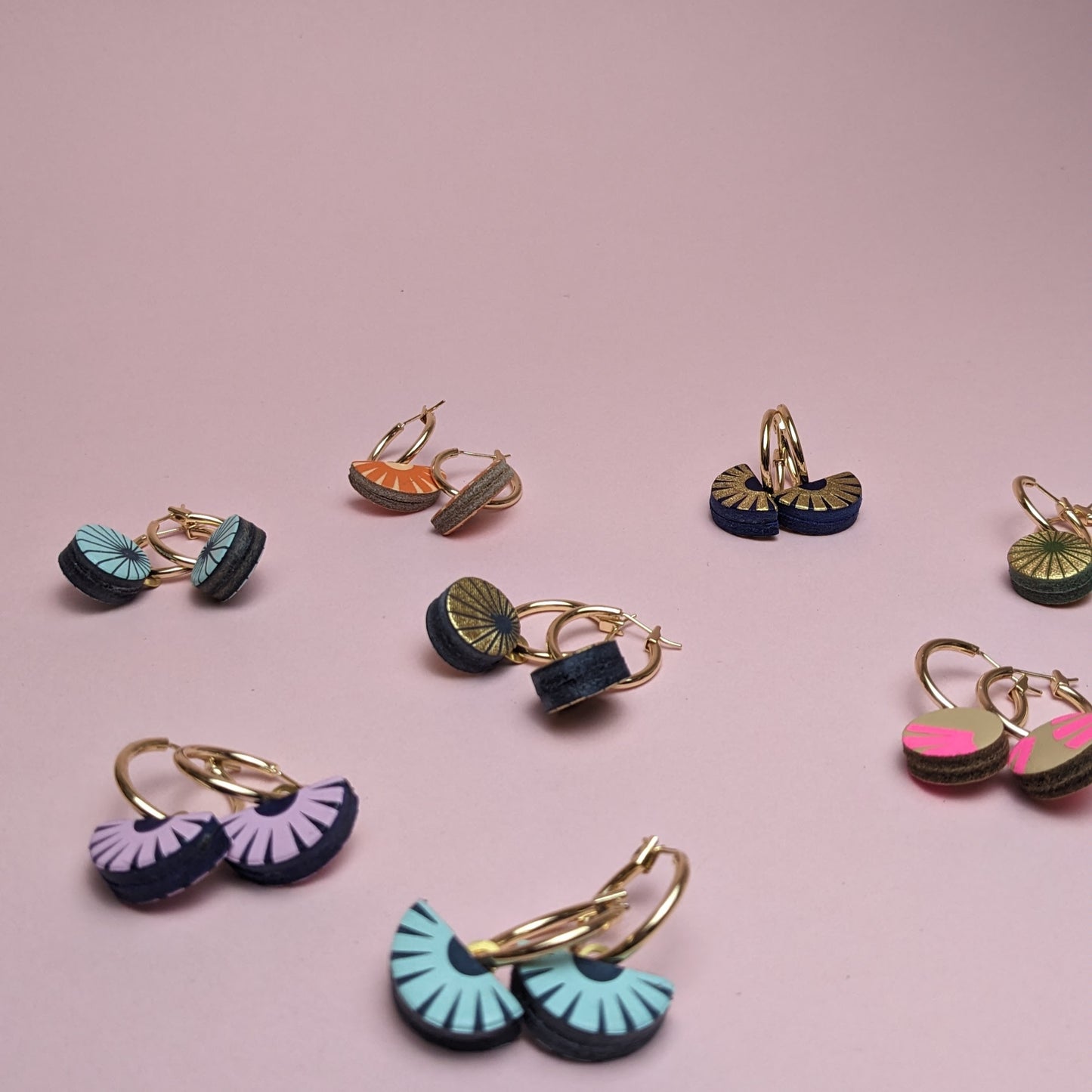 HOOP EARRING WITH CHARM