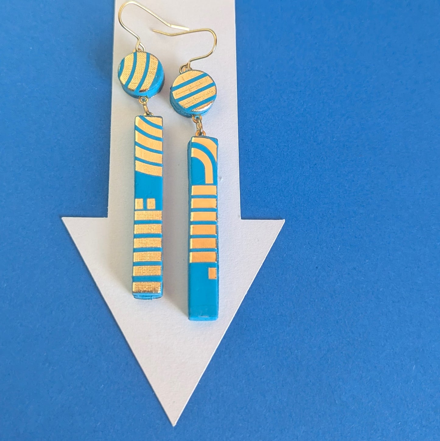 SALE//Bloc Earrings Long
