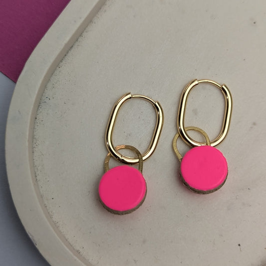 SALE OVAL HOOP CHARM