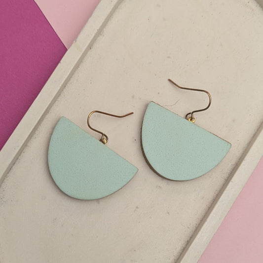 SALE LARGE SEMI CIRCLE EARRINGS.