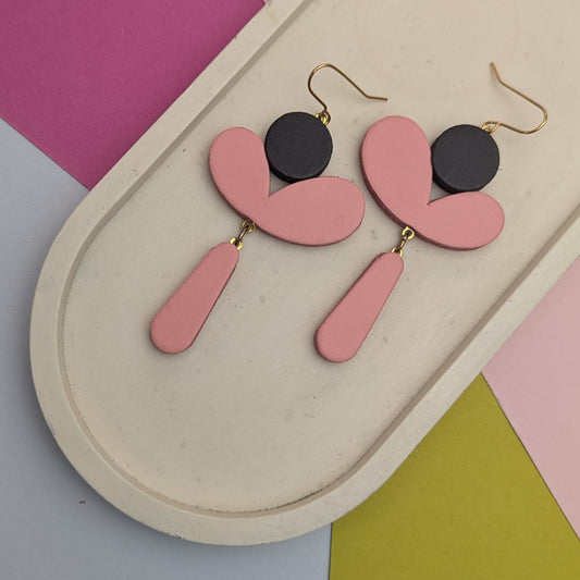 SALE LARGE FLOWER EARRINGS