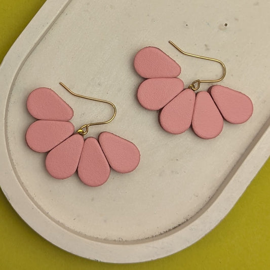 SALE LARGE SCALLOP EARRINGS.