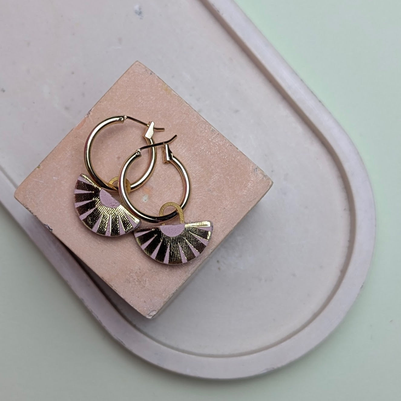 HOOP EARRING WITH CHARM