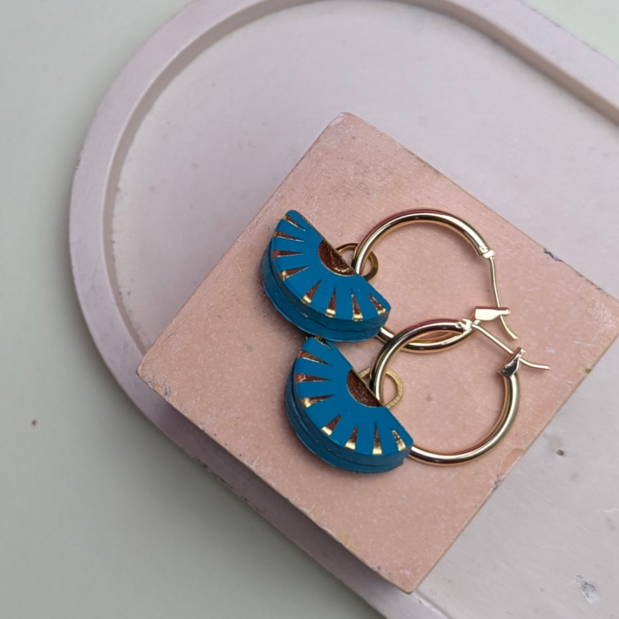 HOOP EARRING WITH CHARM