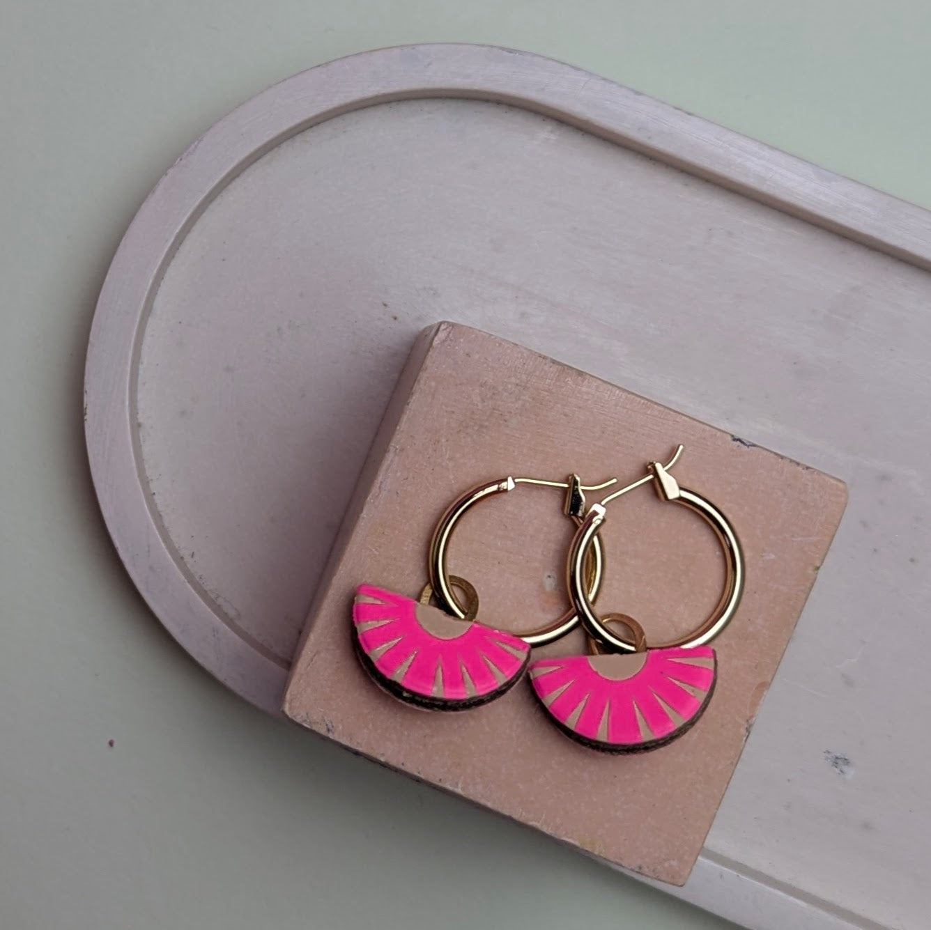 HOOP EARRING WITH CHARM
