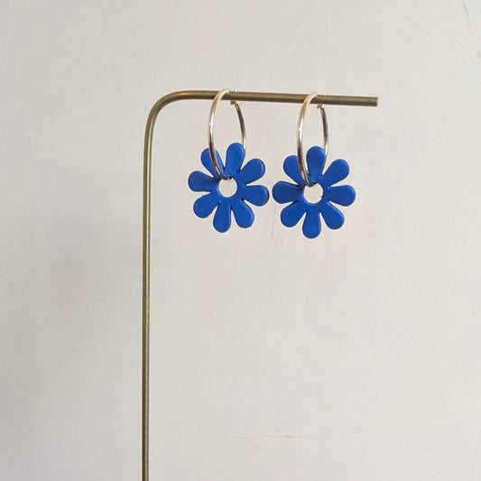 SAMPLE//Flower hoop charms.