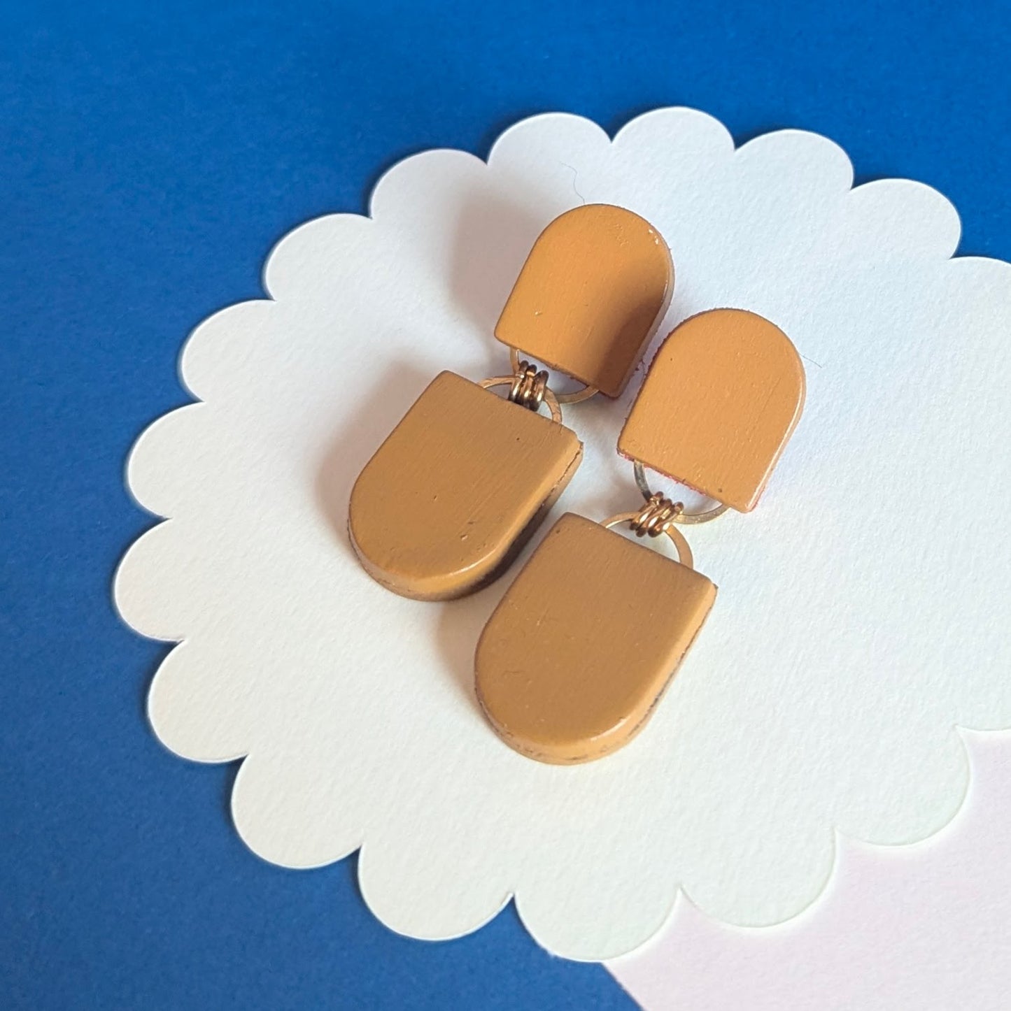 SALE//Block colour double decker studs.